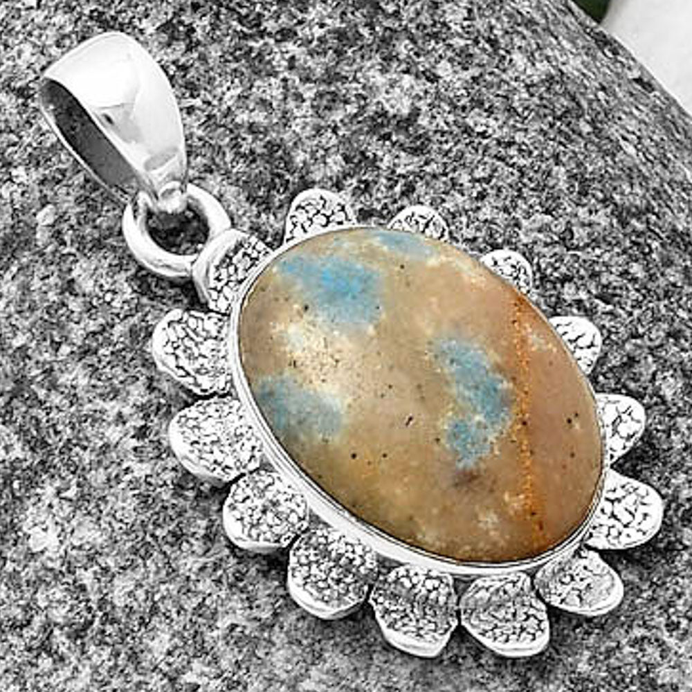 Natural Cavansite - India Pendant P-1205 SDP140360 DESIRE GEM