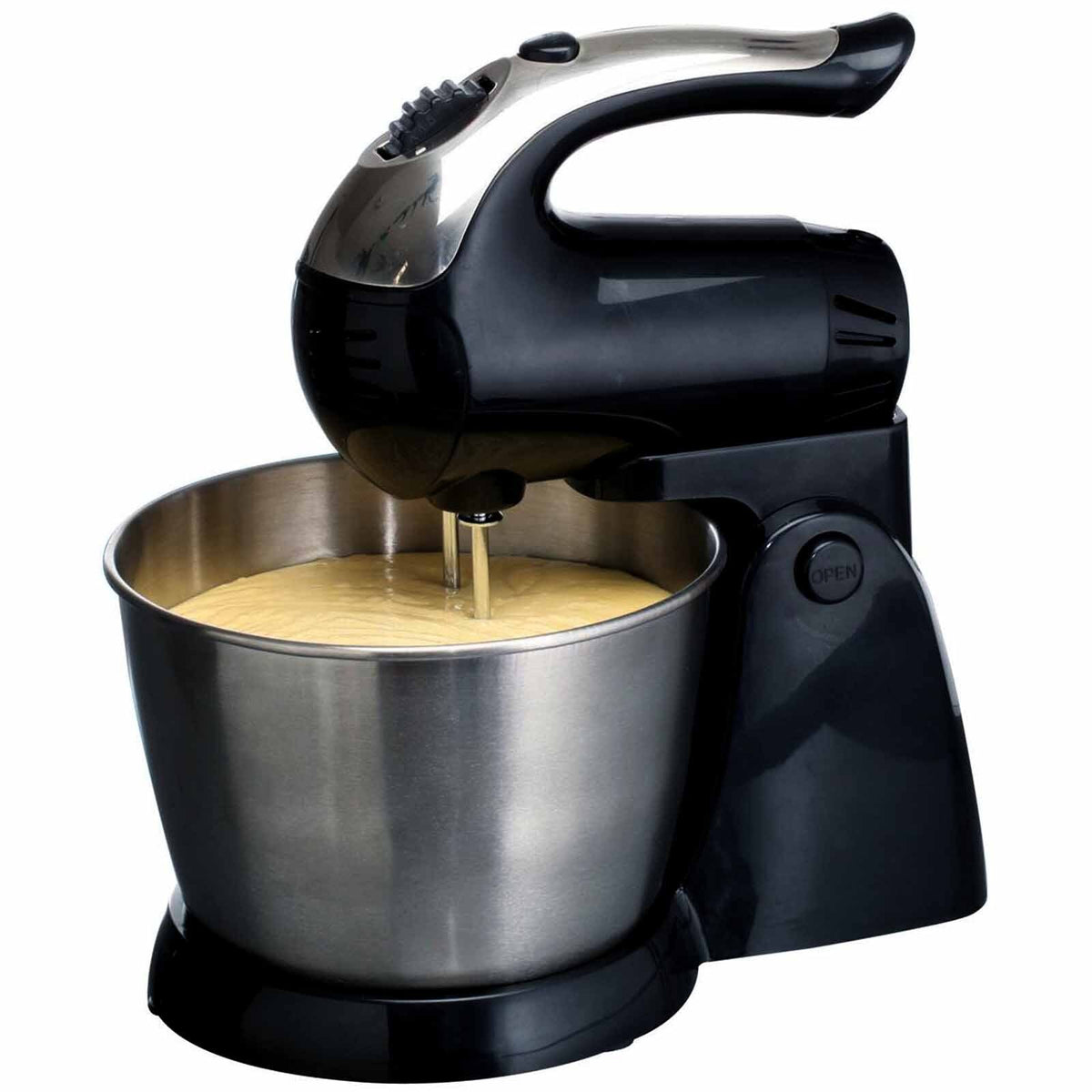 Brentwood 5-Speed Stand Mixer Stainless Steel Bowl 200W Black W2B