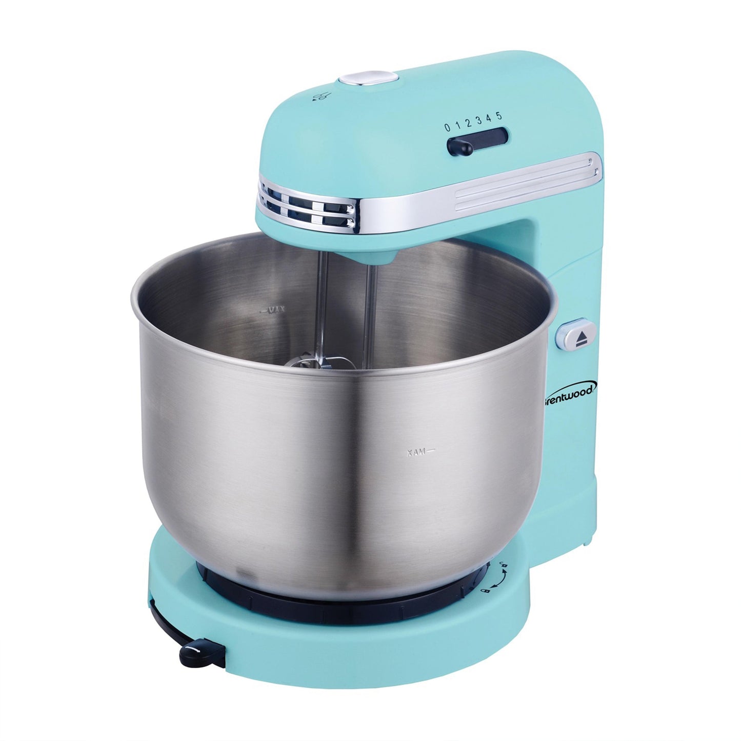 Brentwood 5 Speed Stand Mixer with 3.5 Quart Stainless Steel Mixing Bowl in Blue W2B