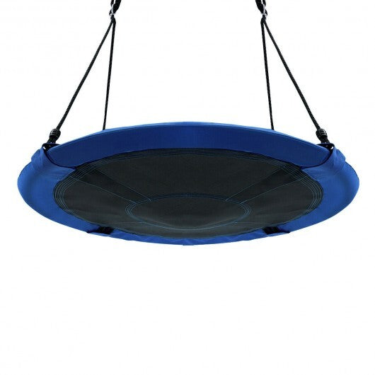 40 Inch Flying Saucer Tree Swing Indoor Outdoor Play Set-Blue - Color: Blue W2B