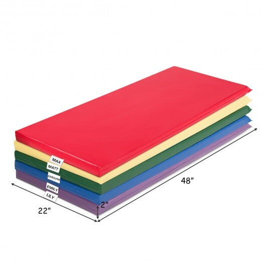 5 Pack 2 Inch Toddler Thick Rainbow Rest Nap Mats W2B