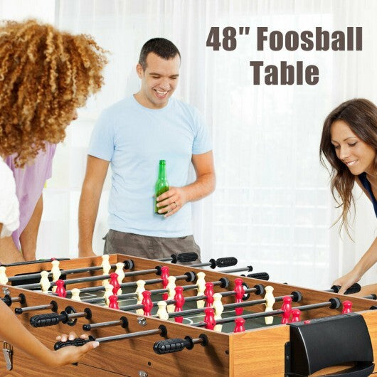 48 Inch 3-In-1 Multi Combo Game Table with Soccer for Game Rooms W2B