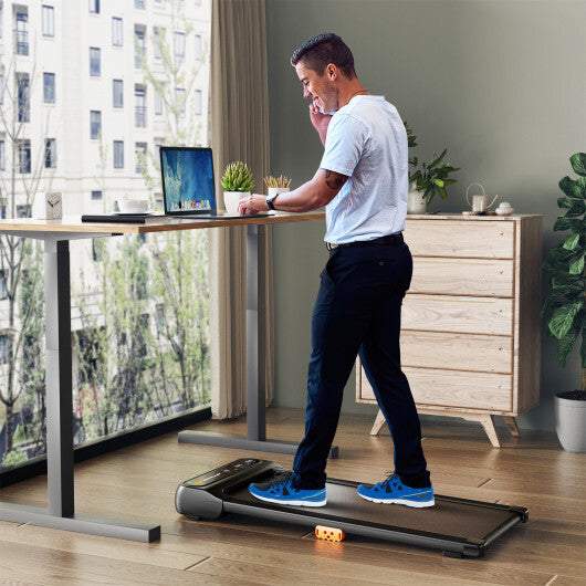 Under Desk Walking Pad Treadmill for Home/Office with Watch-Like Remote Control