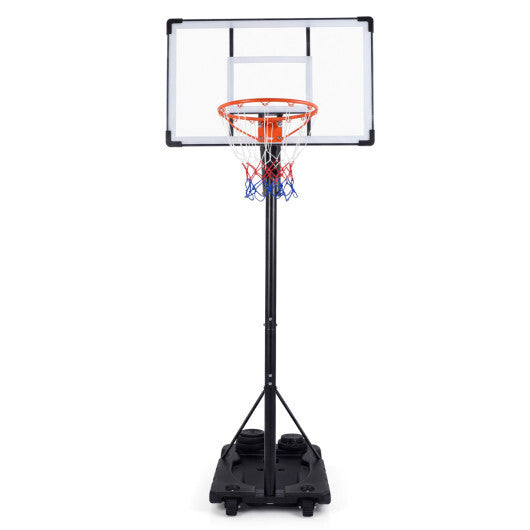 10 Feet Portable Basketball Hoop Outdoor for Adults W2B