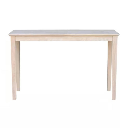 Unfinished Solid Wood 4-ft. Farmhouse Console Sofa Table-1
