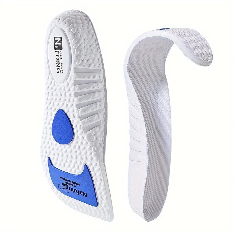 1 Pair Sports Insoles Elastic Running Insole For Shoes Arch Support Insole Absorption Deodorant Breathable Insoles LadyShow.Store