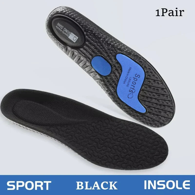 Sport Insoles for Feet Soft Shock Absorption Inserts Template Orthopedic Plantar Fasciitis Insole for Shoes Man Women Shoe Sole LadyShow.Store