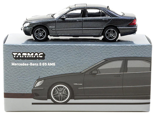 Mercedes-Benz S 65 AMG Tectite Gray Metallic "Global64" Series 1/64 Diecast Model by Tarmac Works Tarmac Works