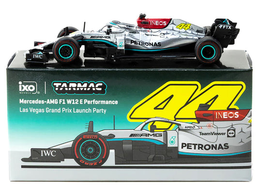 Mercedes-AMG F1 W12 E Performance Formula One F1 "Las Vegas Grand Prix Launch Party" "Global64" Series 1/64 Diecast Model Car by Tarmac Works-1