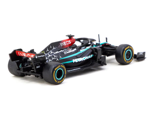 Mercedes-AMG F1 W12 E Performance #44 Lewis Hamilton Formula One F1 "New York Demo Run" (2024) "Global64" Series 1/64 Diecast Model by Tarmac Works-1