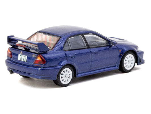 Mitsubishi Lancer Evolution VI RHD (Right Hand Drive) "Tommi Makinen Edition" Blue Metallic "Road64" Series 1/64 Diecast Model by Tarmac Works Tarmac Works