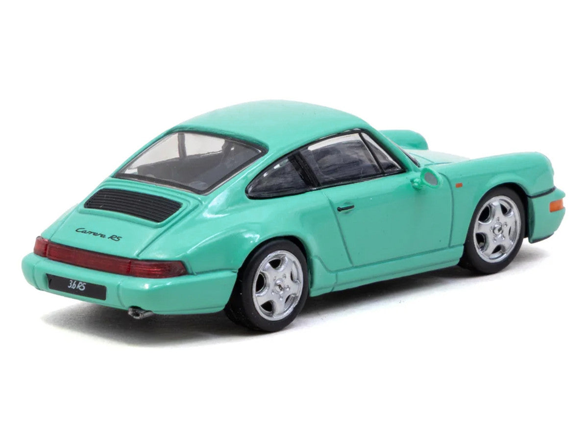 Porsche 911 Carrera RS (964) Mint Green "Collab64" Series 1/64 Diecast Model Car by Schuco & Tarmac Works Schuco