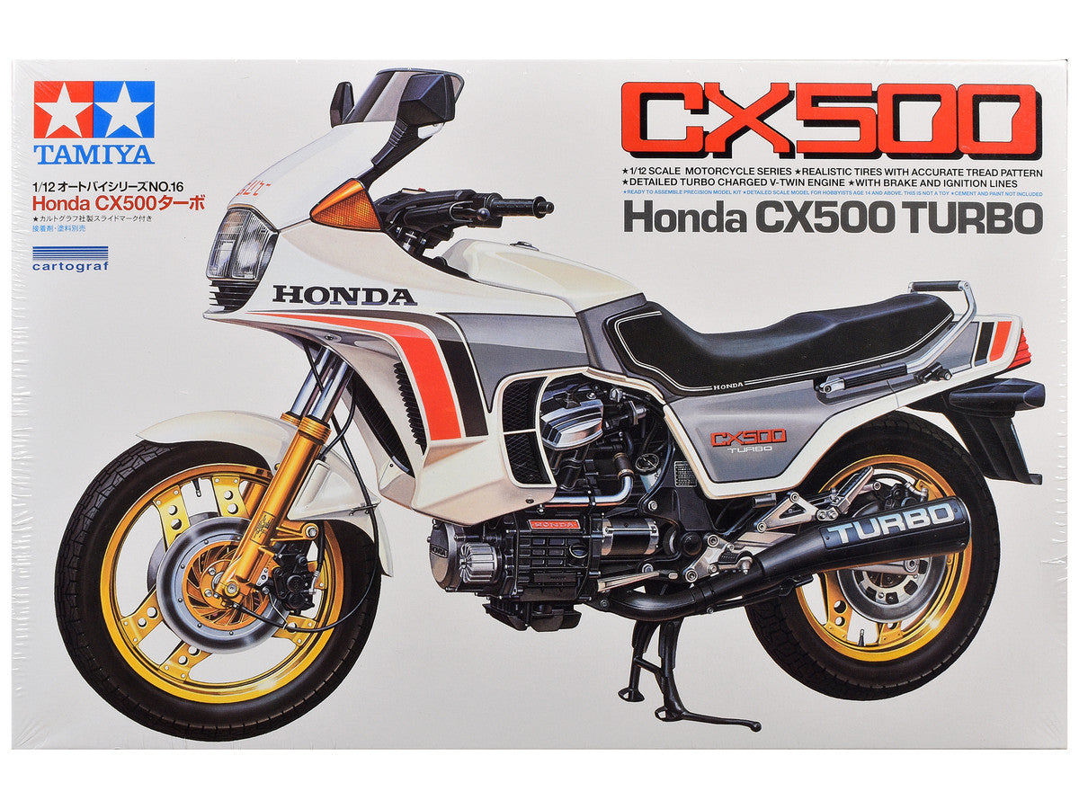 Model Kit Honda CX500 Turbo Motorcycle 1/12 Scale Model by Tamiya-3