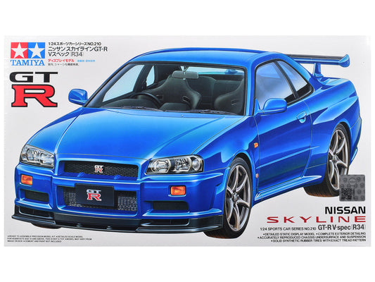 Model Kit Nissan Skyline GT-R V-Spec (R34) 1/24 Scale Model by Tamiya Tamiya