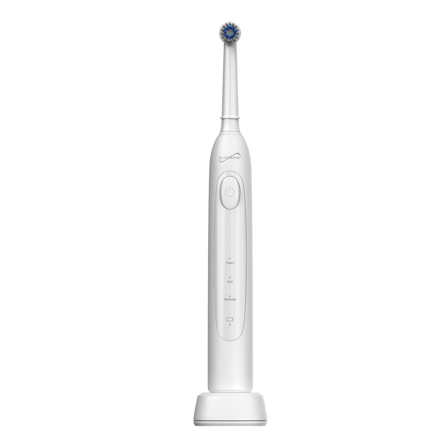 SuperSonic Sonic Zoom+ Wireless Rechargeable Toothbrush in White W2B