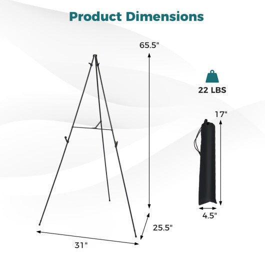 166 CM Metal Easel Stand Set 6-Pack-Black W2B