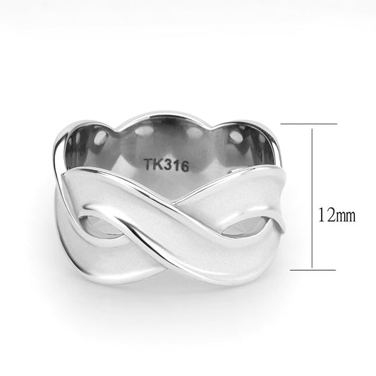 TK3866 - High polished (no plating) Stainless Steel Ring with NoStone in No Stone Alamode