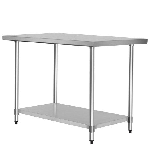 30 x 48 Inch Stainless Steel Table Commercial Kitchen Worktable W2B