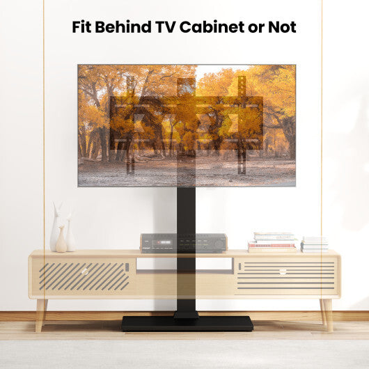Height Adjustable Floor TV Stand with AV Shelf for 32-70 Inch TVs W2B