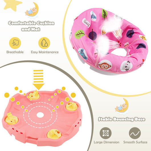 3-in-1 Baby Activity Center with 3-position for 0-24 Months-Pink - Color: Pink W2B
