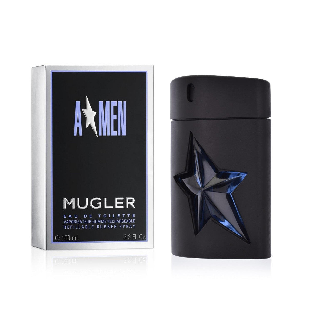 Angel a-men 3.4 eau de toilette spray for men refillable (rubber) W2B