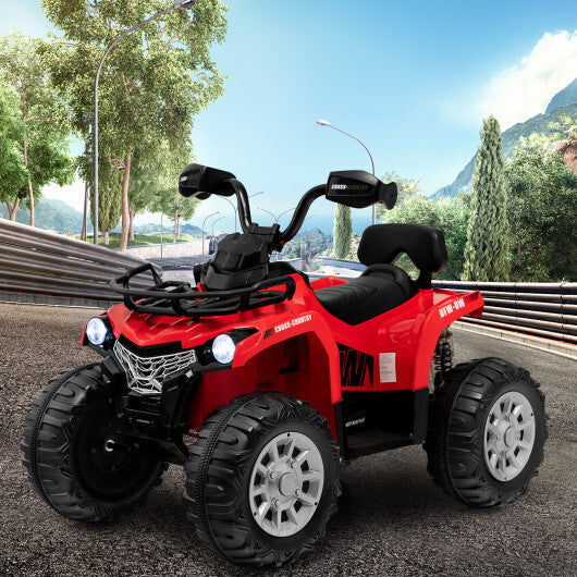 12V Kids Ride On ATV 4 Wheeler with MP3 and Headlights-Red W2B