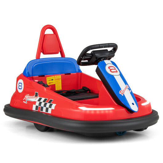 6V kids Ride-on Bumper Car with 360 Spinning and Dual Motors-Green W2B