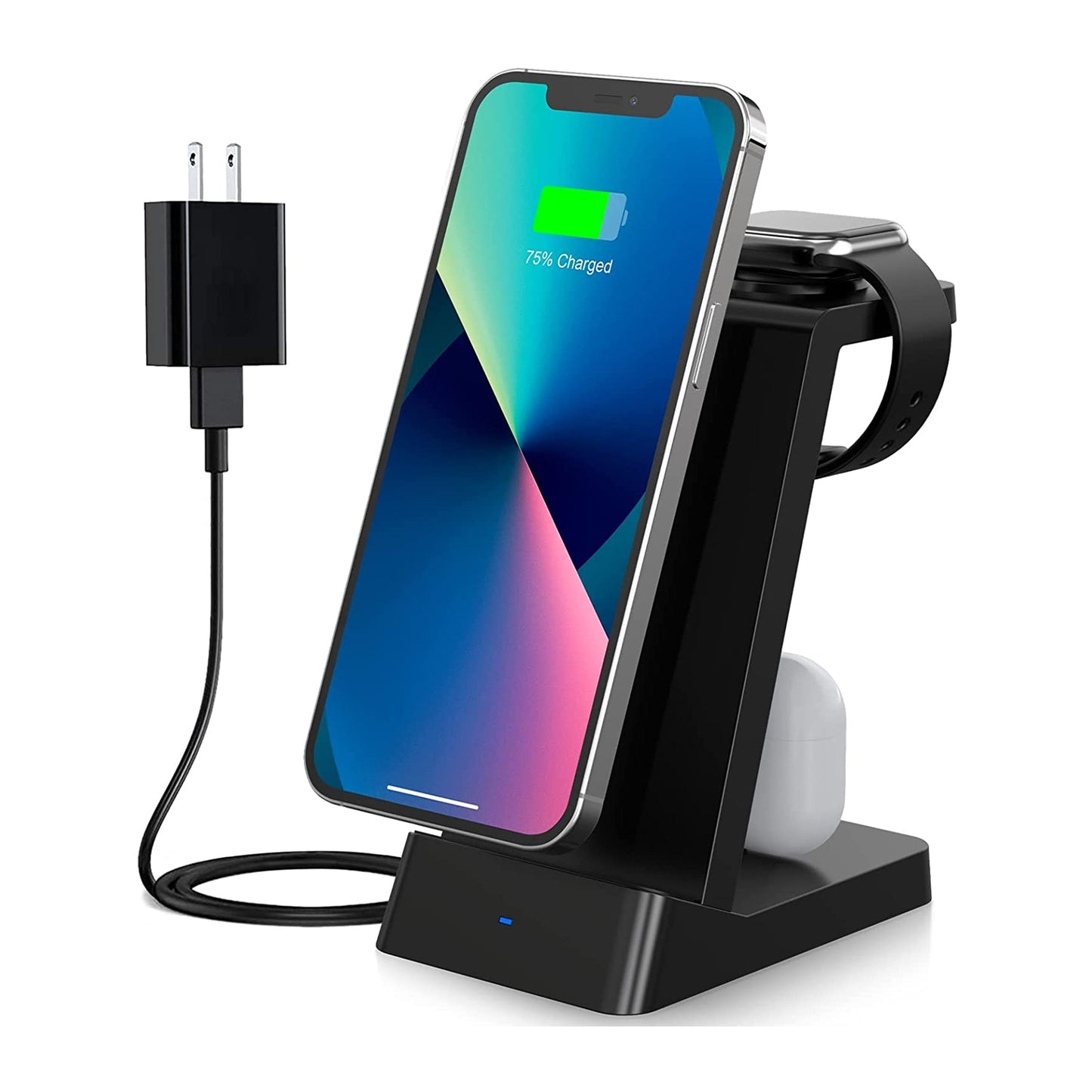 Trexonic 3 in 1 Fast Charge Charging Station in Black W2B