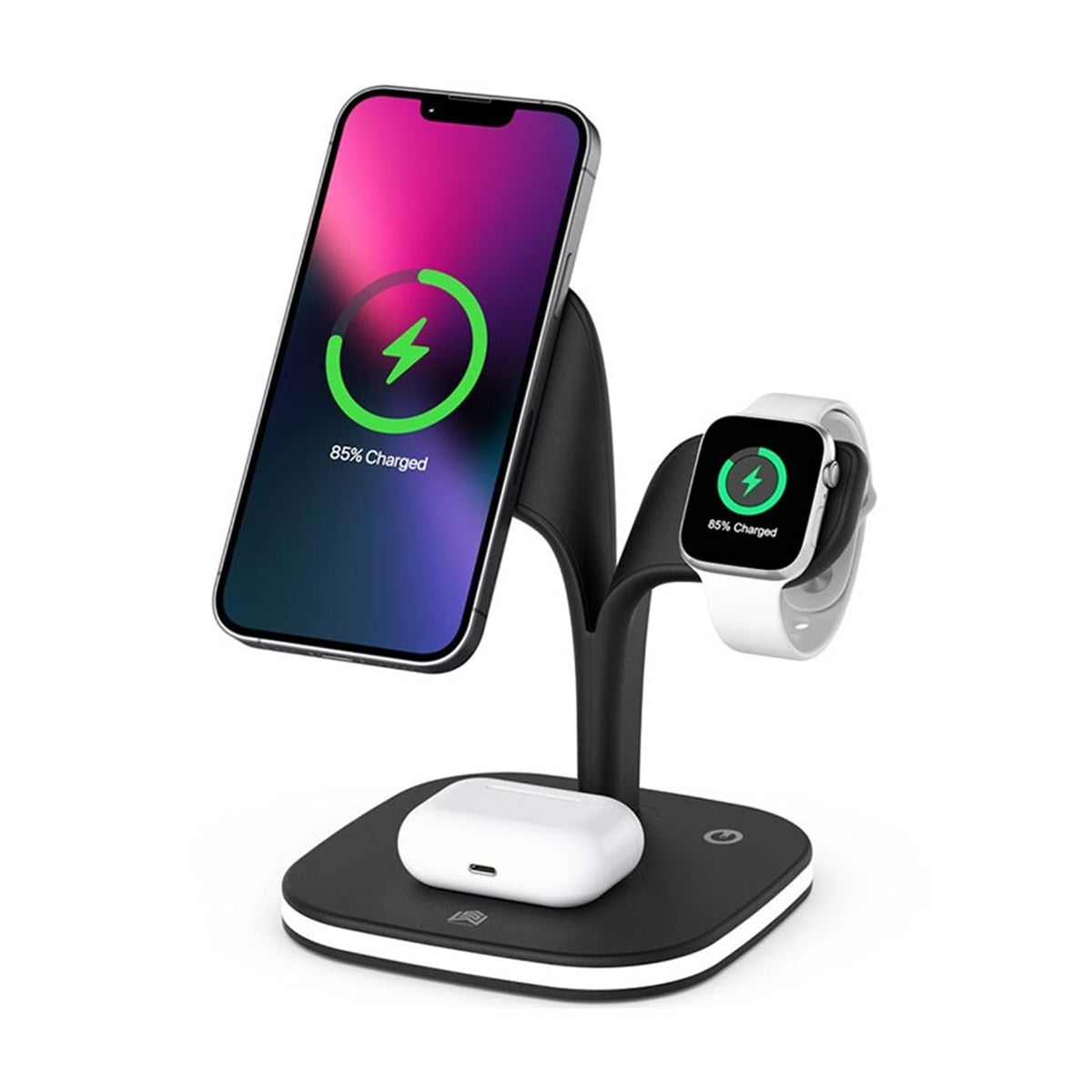 Trexonic 5 in 1 Fast Charge Charging Station in Black W2B