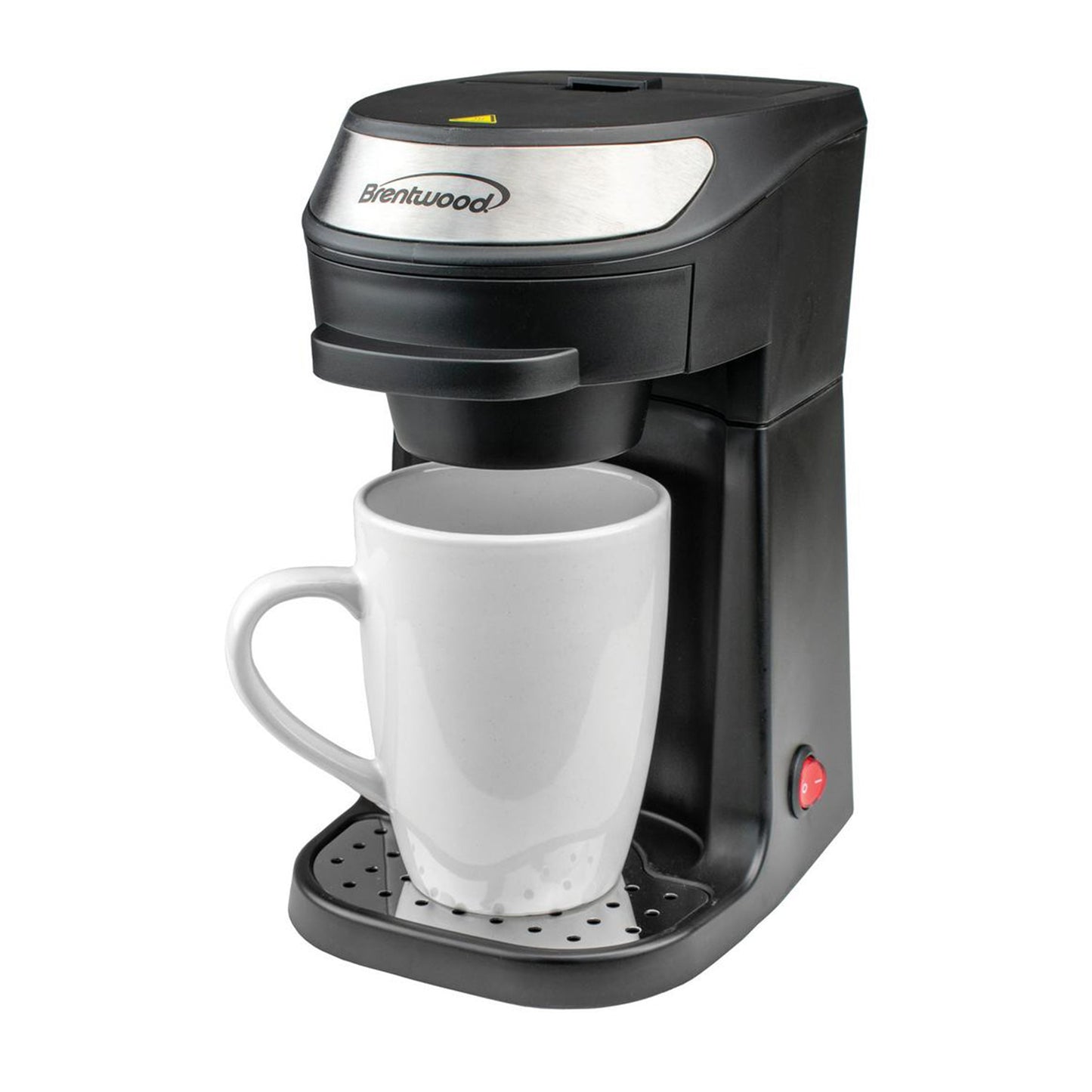 Brentwood Single Serve Coffee Maker in Black with Mug W2B