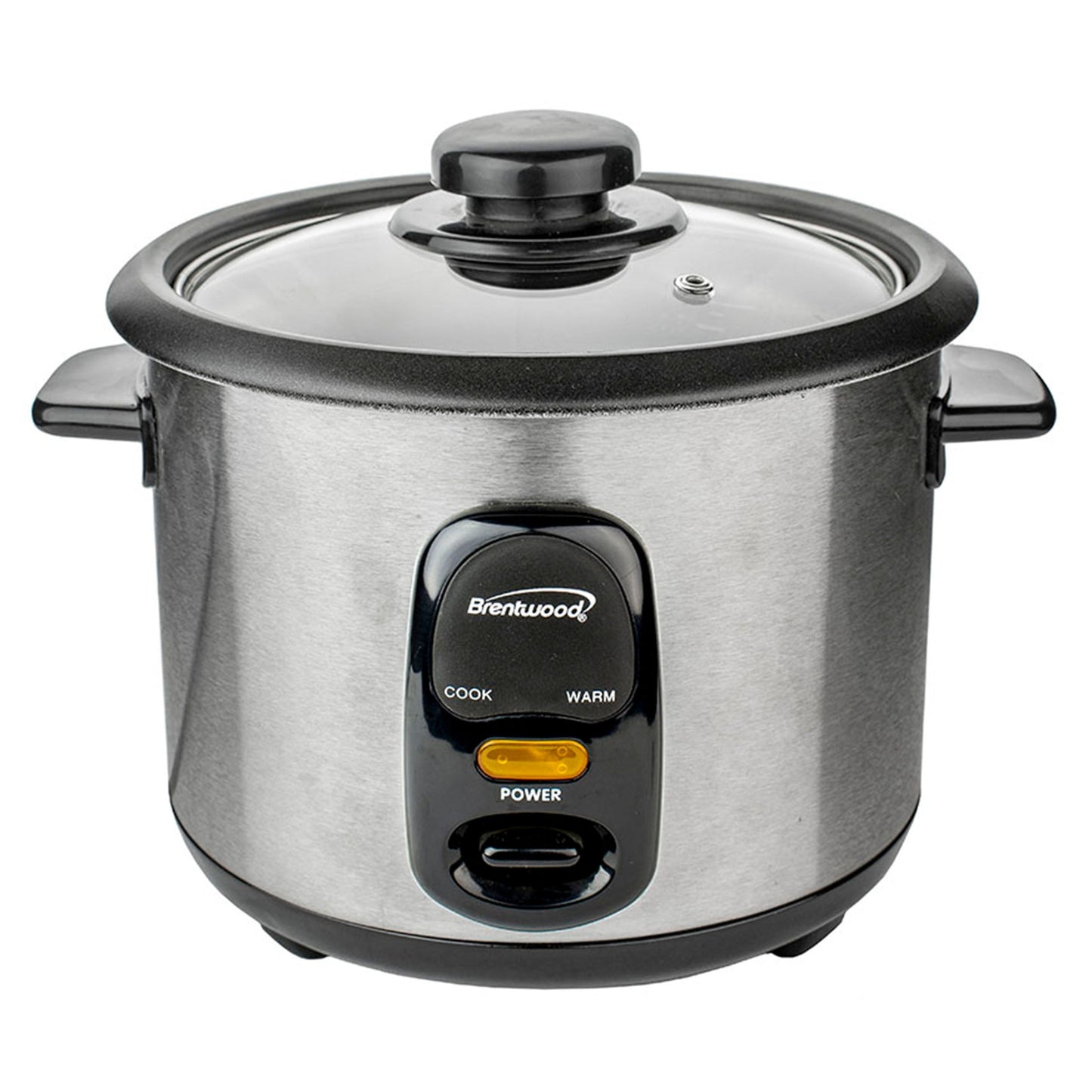 Brentwood 8 Cup Rice Cooker / Non-Stick with Steamer in Silver W2B