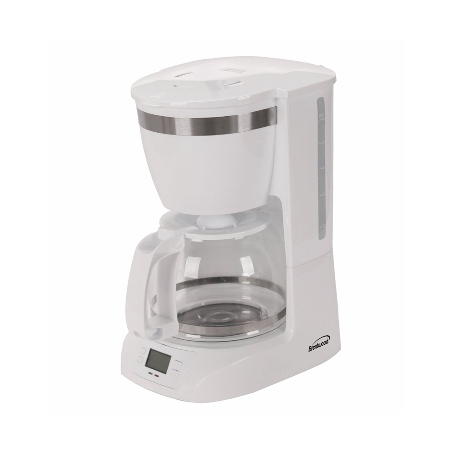 Brentwood 10 Cup Digital Coffee Maker in White W2B