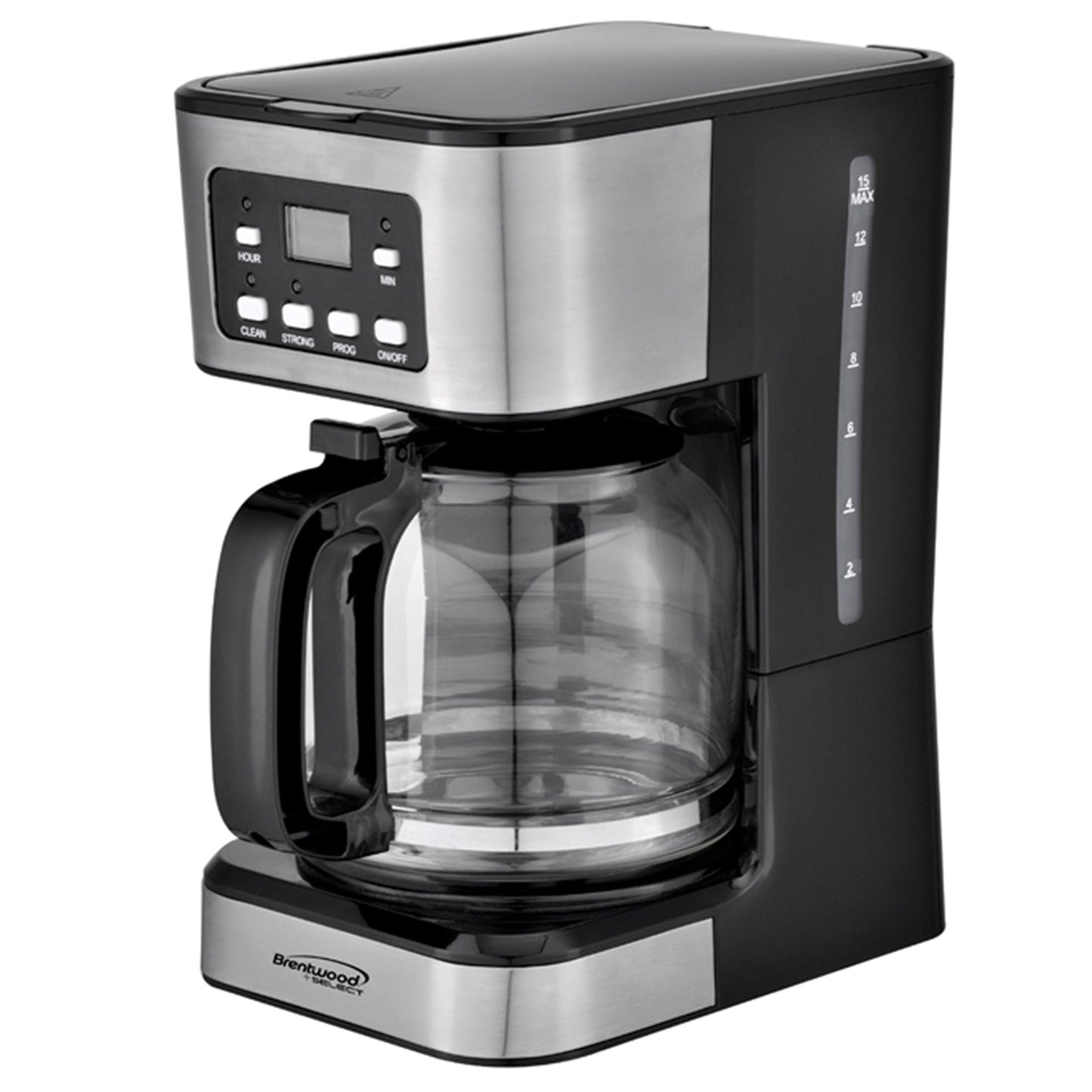 Brentwood 12 Cup Digital Coffee Maker in Black W2B