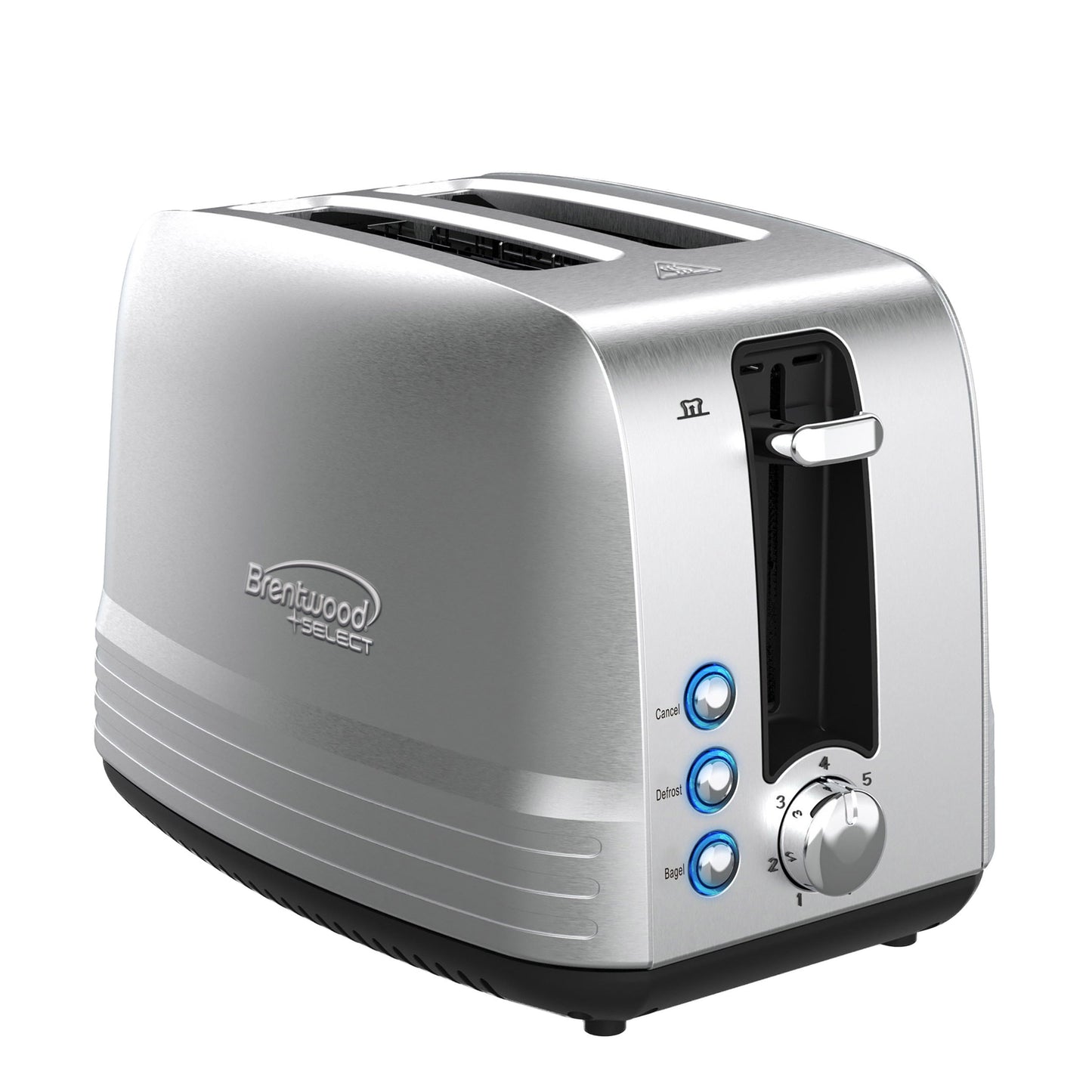 Brentwood Select Extra Wide 2 Slot Stainless Steel Toaster W2B