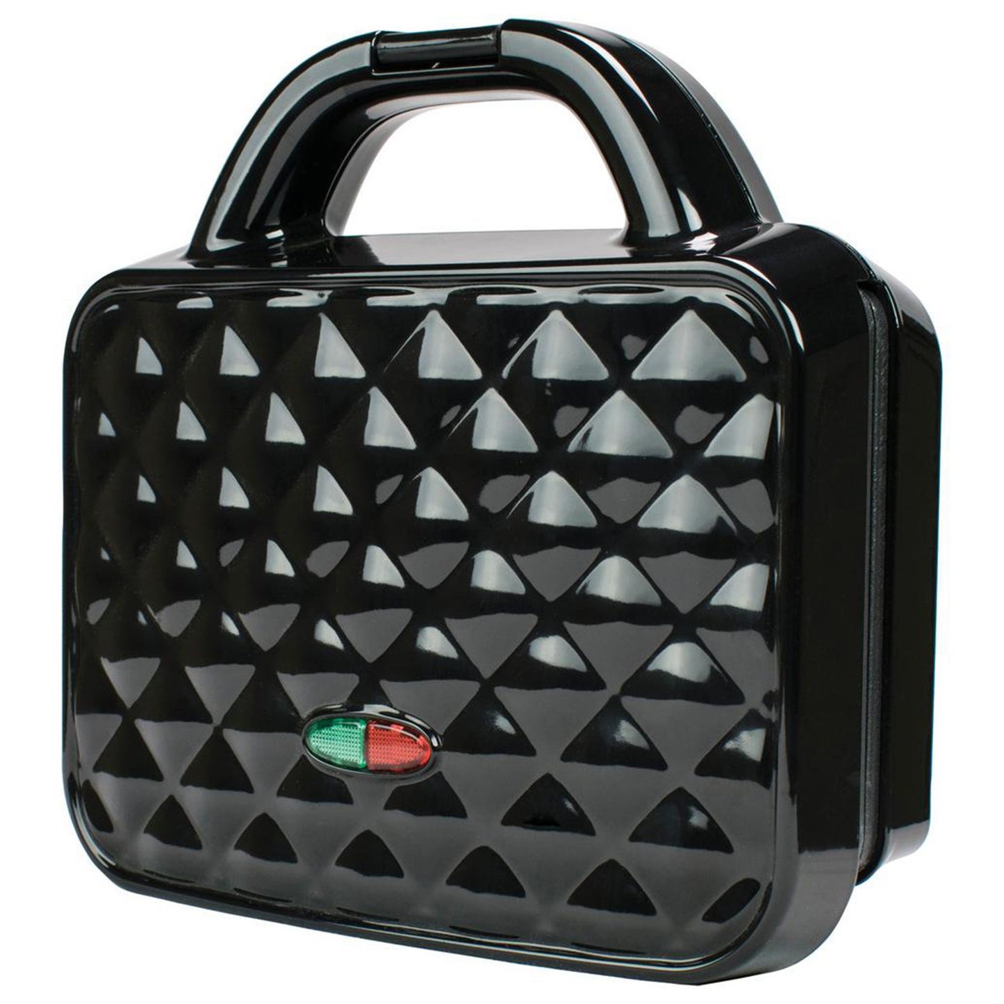 Brentwood Couture Purse Non-Stick Dual Waffle Maker in Black with Indicator Lights W2B