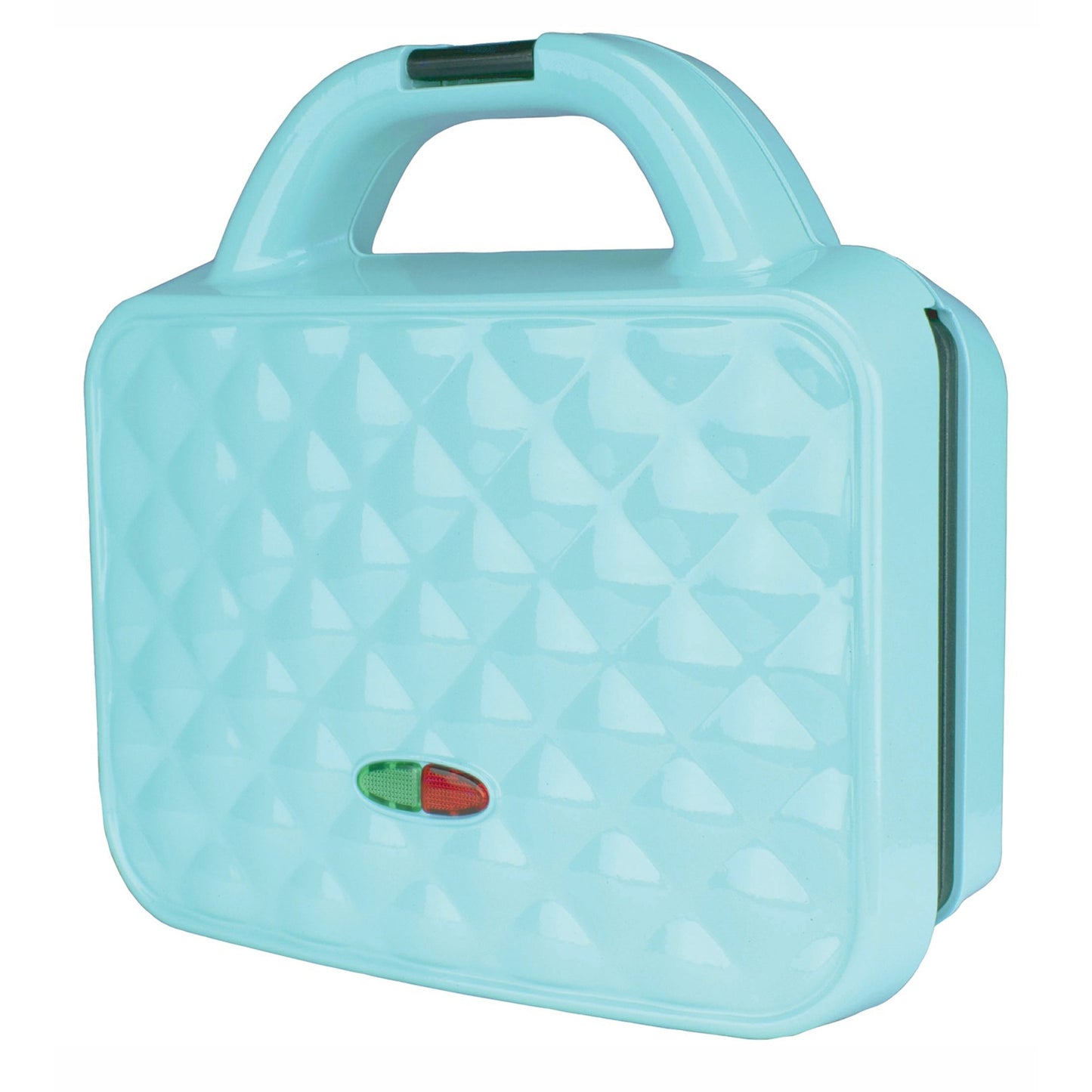 Brentwood Couture Purse Non-Stick Dual Waffle Maker in Blue with Indicator Lights W2B