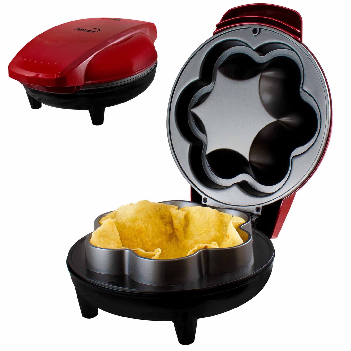 Brentwood 10 Inch Electric Tortilla Taco Bowl Maker Red W2B