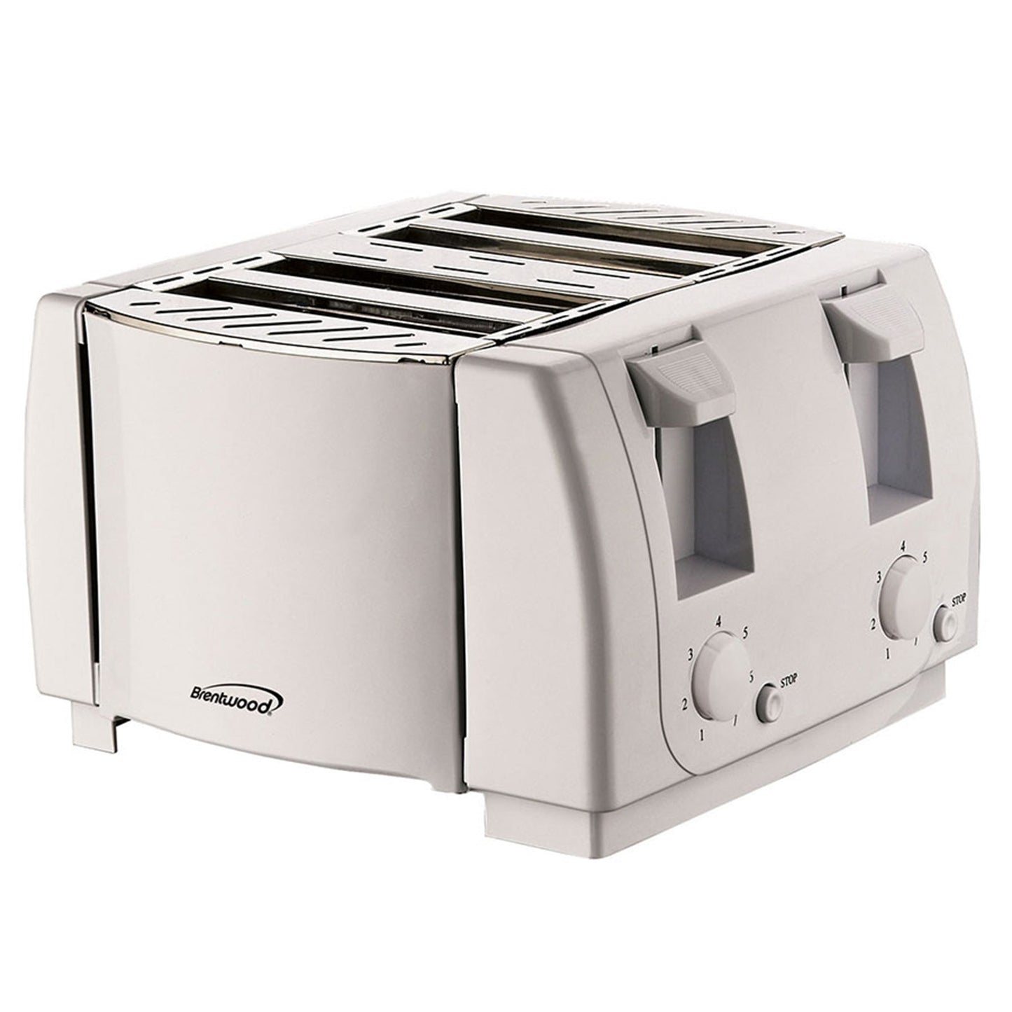 Brentwood 4 Slice Cool Touch Toaster in White W2B