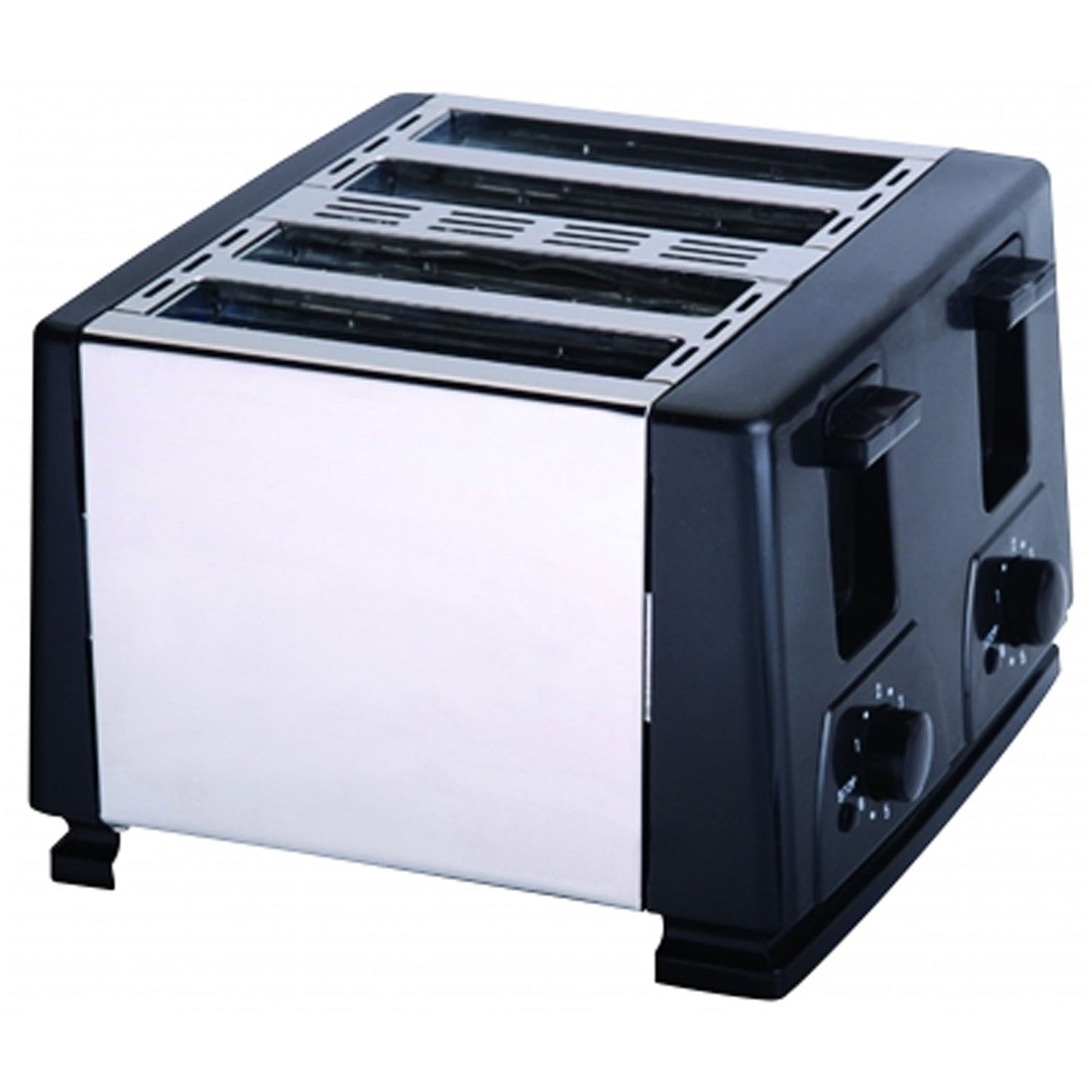 Brentwood 1300W 4 Slice Toaster in Black and Silver W2B