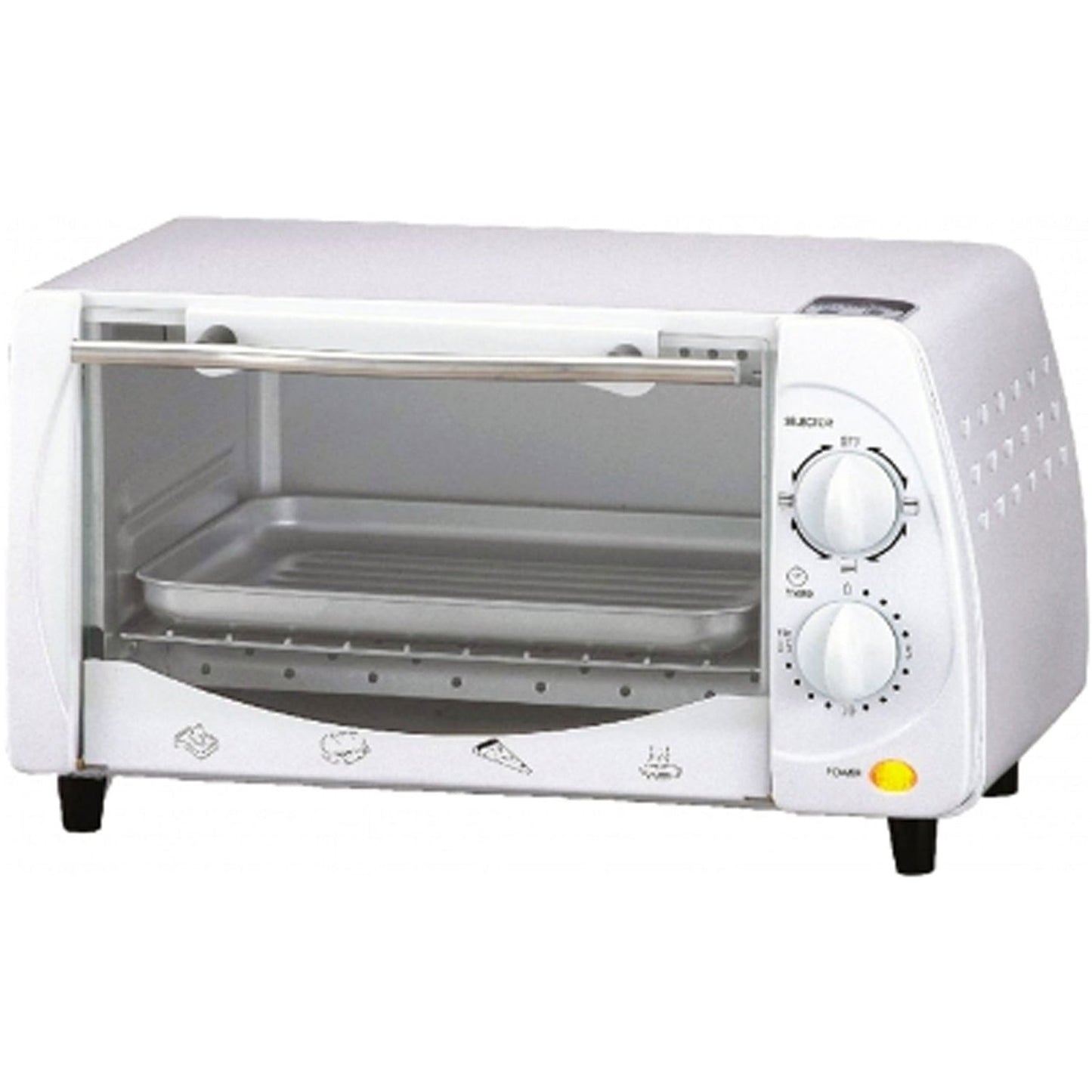 Brentwood 9-Liter (4 Slice) Toaster Oven Broiler (White) W2B
