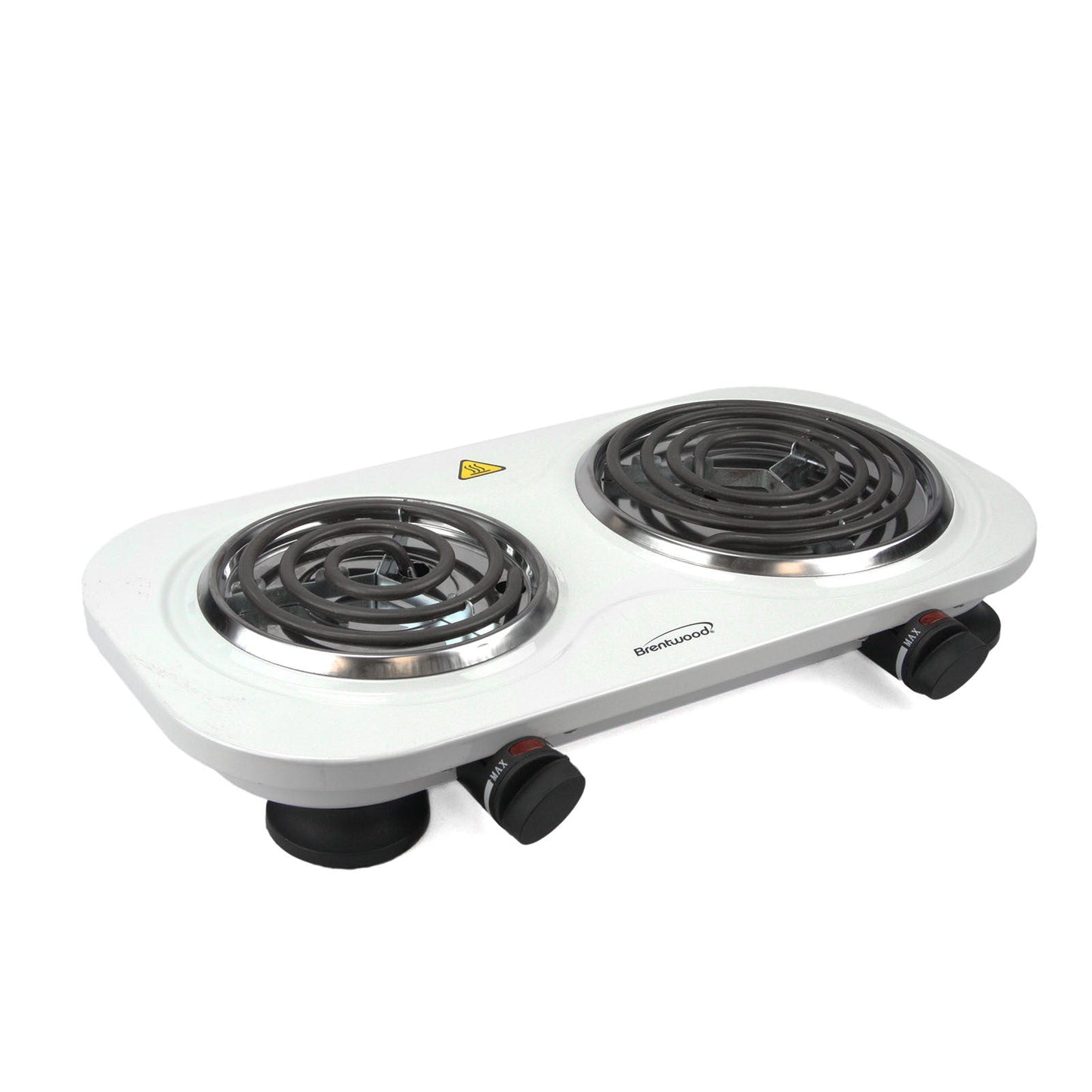 Brentwood Electric 1500W Double Burner - White W2B