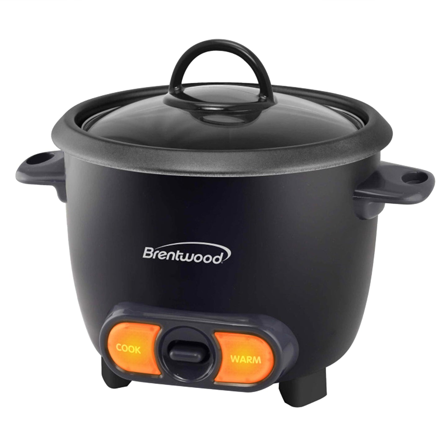 Brentwood 3 Cup Uncooked/6 Cup Cooked Non Stick Rice Cooker in Black W2B