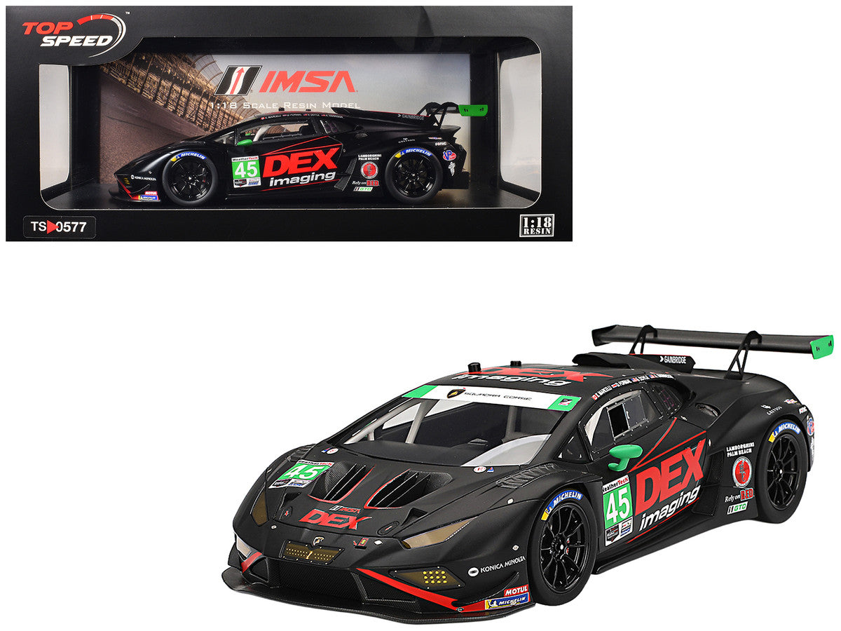 Lamborghini Huracan GT3 EVO2 #45 Graham Doyle - Danny Formal - Ashton Harrison - Kyle Marcelli "Wayne Taylor Racing with Andretti" "24 Hours of Daytona" (2024) 1/18 Model Car by Top Speed Top Speed