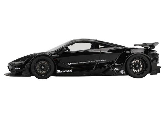 McLaren 720S "LB-Works" Black "Tokyo Auto Salon 2024" 1/18 Model Car by Top Speed-1