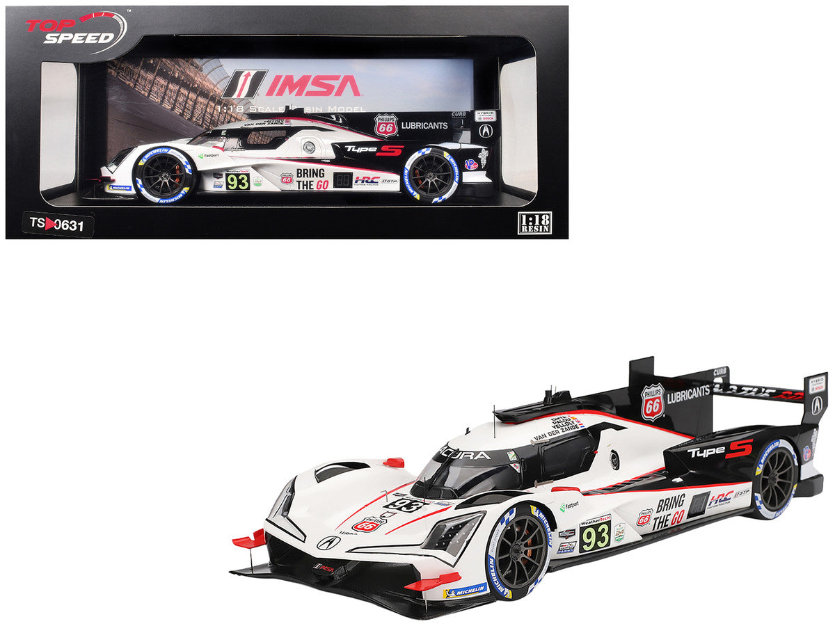 Acura ARX-06 GTP #93 Kakunoshin Ohta - Alex Palou - Renger van der Zande - Nick Yelloly "Acura Meyer Shank Racing with Curb-Agajanian" "24 Hours of Daytona" (2025) 1/18 Model Car by Top Speed-4