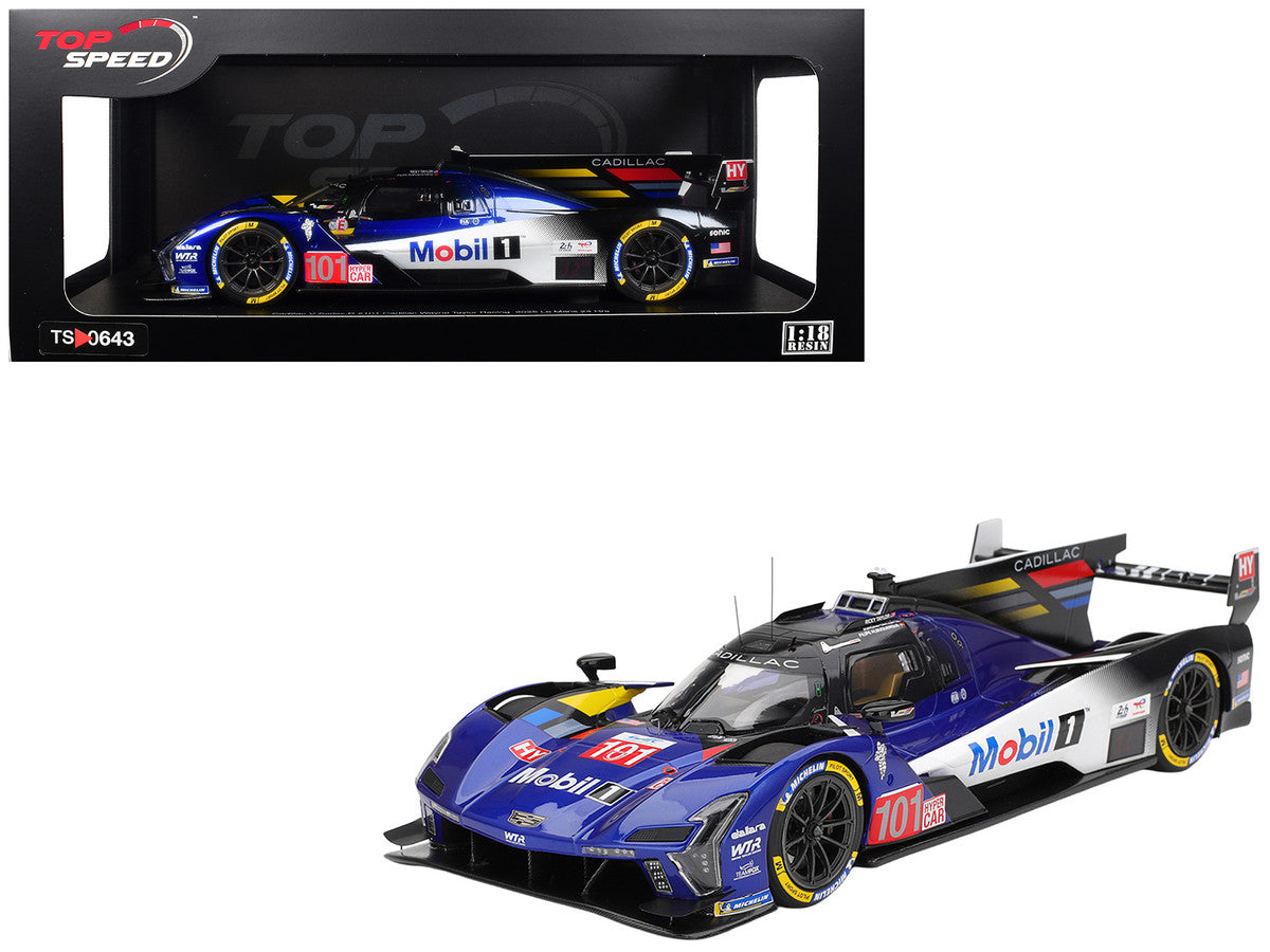 Cadillac V-Series.R #101 Filipe Albuquerque - Jordan Taylor - Ricky Taylor "Cadillac Wayne Taylor Racing" FIA WEC "24 Hours of Le Mans" (2025) 1/18 Model Car by Top Speed Top Speed