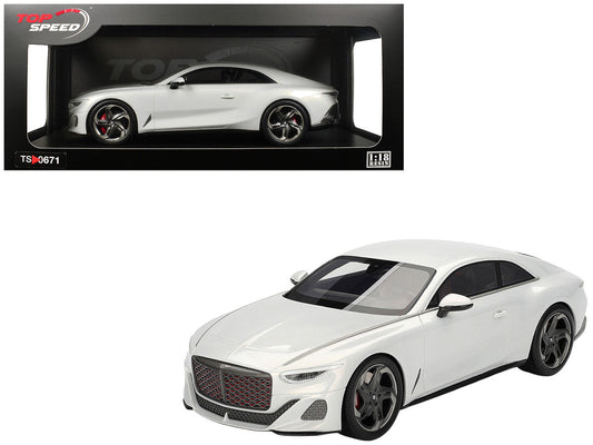 Bentley Batur Bonneville Pearl White Metallic 1/18 Model Car by Top Speed Top Speed