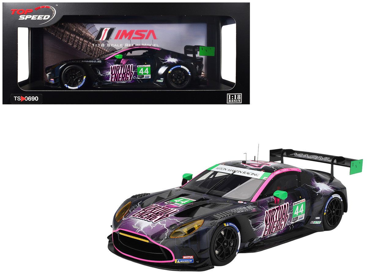 Aston Martin Vantage GT3 EVO #44 John Potter - Spencer Pumpelly - Marco Sorensen "Magnus Racing" IMSA "Six Hours of The Glen (Watkins Glen)" (2025) 1/18 Model Car by Top Speed Top Speed