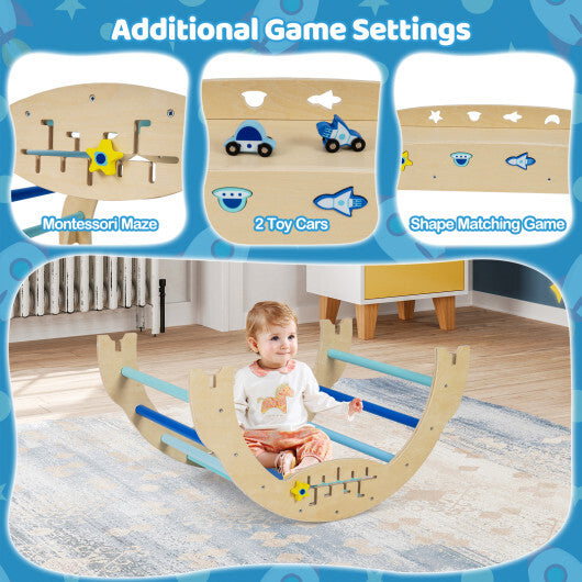 Triangle Set 8-in-1 Foldable Baby Climbing Toys Unicorn Theme W2B