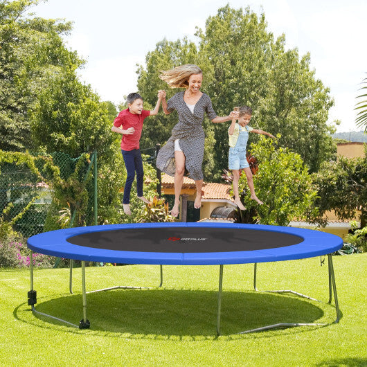 12 Feet Waterproof and Tear-Resistant Universal Trampoline Safety Pad Spring Cover-Blue W2B